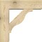 Ekena Millwork Funston Block Rough Sawn Bracket w/ Offset Brace, Douglas Fir, 8"W x 28"D x 28"H BKT0806X28X28FST05RDF - alternate 4